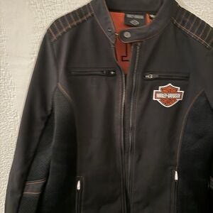 Harley-Davidson Motorcycle Racing Riding Stitched Jacket Women's Size Large